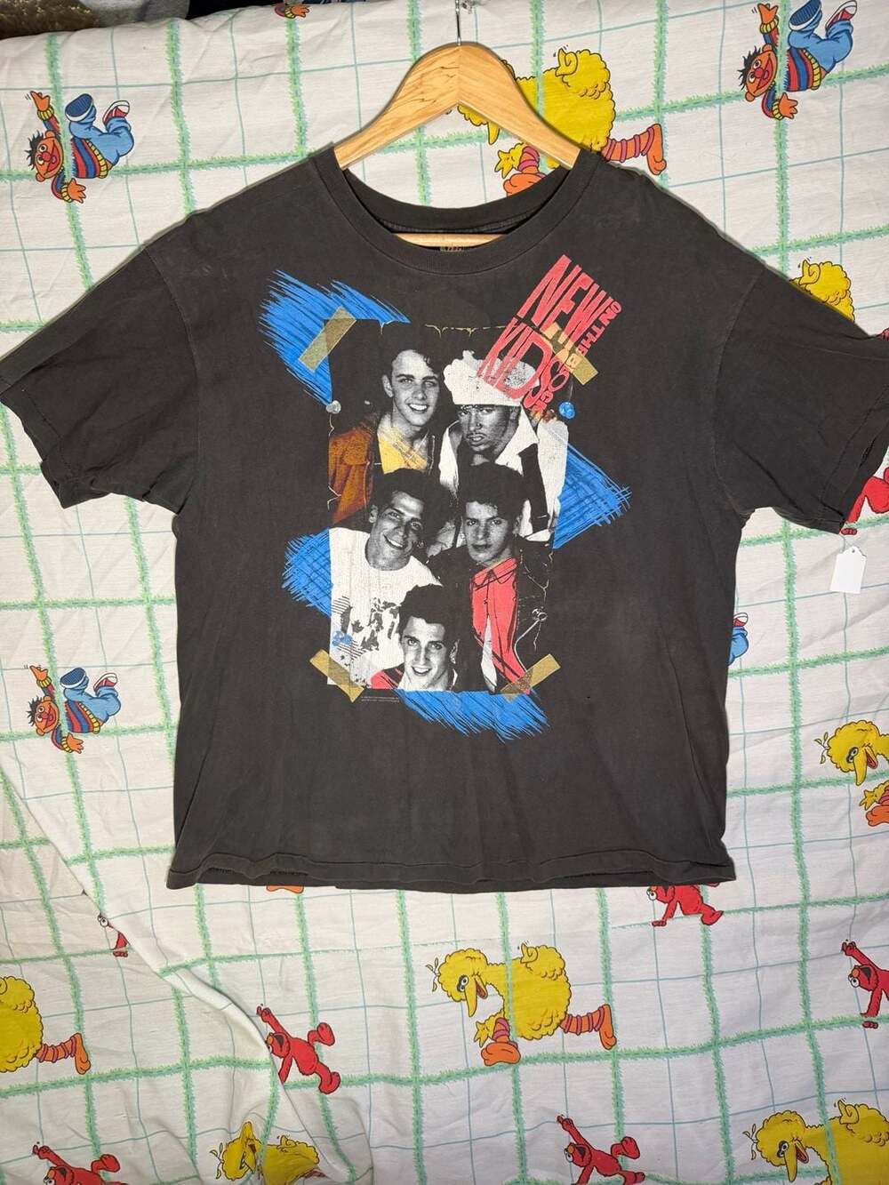 Vintage 1990 New Kids on the Block NKOTB No More Games Tour T-Shirt Size XL